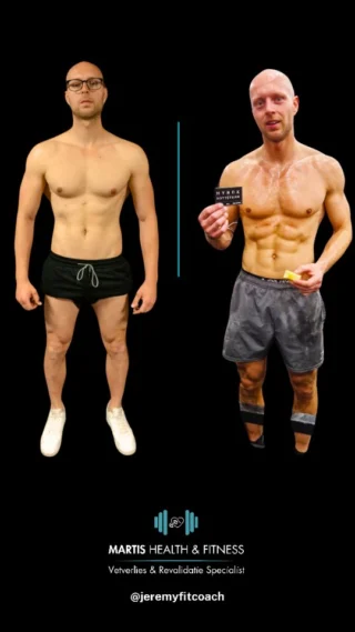 Vet verliezen én blessurevrij trainen?
 Alex bewijst dat het mogelijk is. 

In 12 weken:
✅3 kg vet kwijt 
✅Geen rugpijn meer
✅Meer spierdefinitie en droger 
✅Sterker, energieker én trots in de spiegel
✅Eerste succesvolle Hyrox race gedaan! 

Zonder crashdieet.
Met een sterke en volledig herstelde rug, zonder doorduwen op pijn.

 ➡️ Gewoon slim trainen met structuur en coaching.

Wil jij dit ook?
Reageer dan met “Herstel” en ik stuur jou mijn gratis kracht- en herstel bundel toe. Met simpele tips voor vetverlies en herstel!